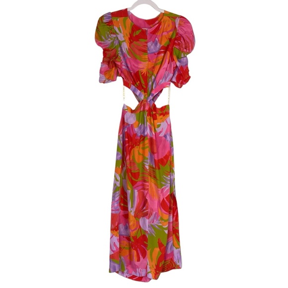 Farm Rio Colorful Leaves Multicolor Dress NWOT - Picture 7 of 15